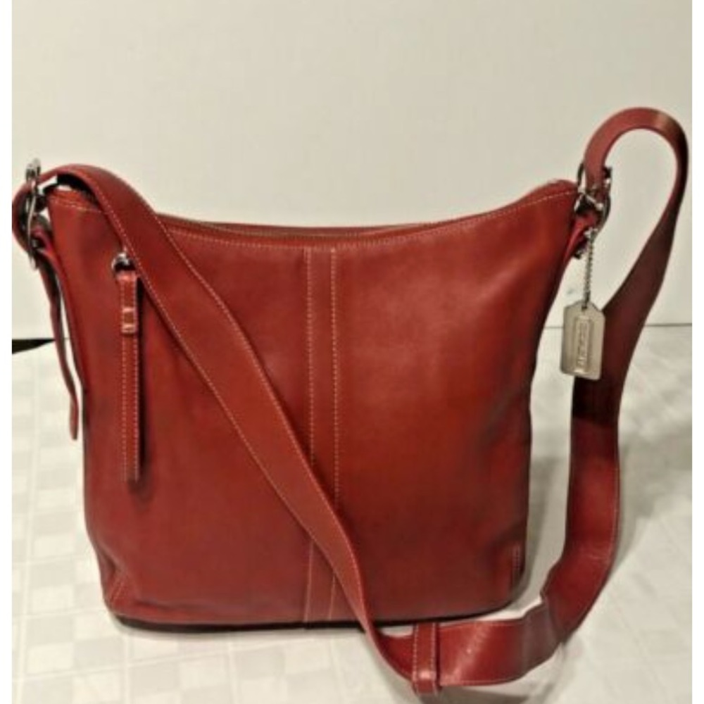 Coach Vintage Red Slim Duffle / Crossbody NWT